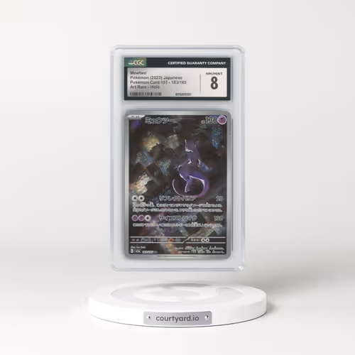 2023 Pokémon Card 151 #183/165 Mewtwo - Art Rare (CGC 8 NM-MT)