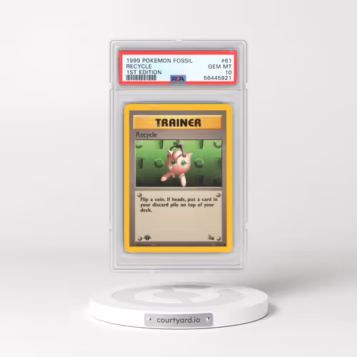 1999 Pokémon Fossil #61 Recycle - 1st Edition (PSA 10 GEM MINT)