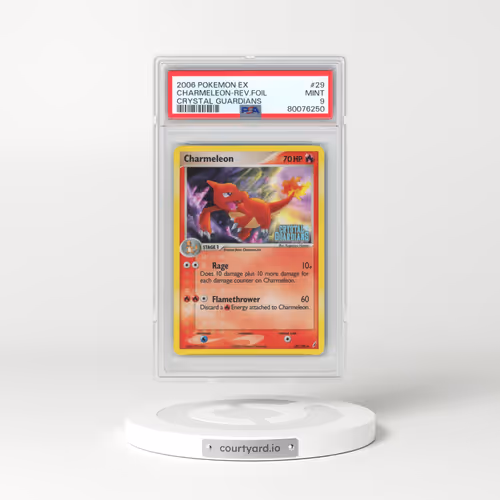 2006 Pokémon EX Crystal Guardians #29 Charmeleon - Reverse Foil (PSA 9 MINT)