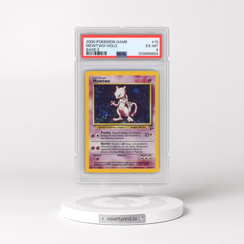 2000 Pokémon Game Base II #10 Mewtwo - Holo (PSA 6 EX-MT)