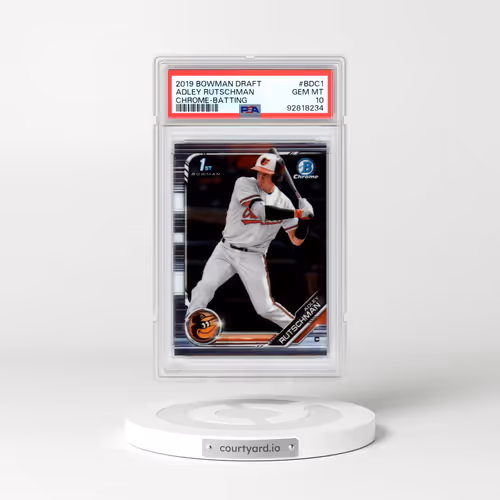 2019 Bowman Draft #BDC1 Adley Rutschman - Chrome-Batting (PSA 10 GEM MINT)