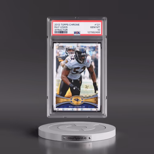 2012 Topps Chrome #121 Ray Lewis - Xfractor (PSA 10 GEM MINT)