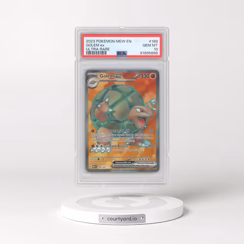 2023 Pokémon Mew EN-151 #189 Golem EX - Holo Ultra Rare (PSA 10 GEM MINT)