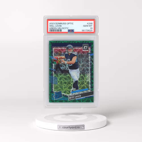 2023 Panini Donruss Optic #298 Will Levis - Green Velocity (PSA 10 GEM MINT)