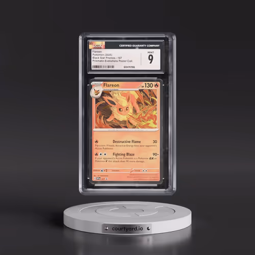 2025 Pokémon Svp EN-SV Black Star Promo #167 Flareon - Prismatic Evolutions Poster Collection (CGC 9