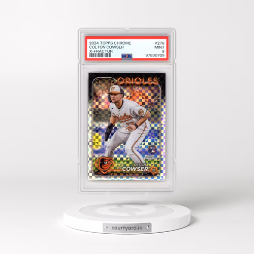 2024 Topps Chrome #278 Colton Cowser - X-Fractor (PSA 9 MINT)