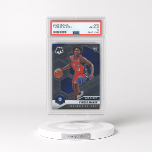 2020 Panini Mosaic #263 Tyrese Maxey (PSA 10 GEM MINT)