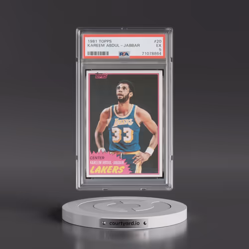 1981 Topps #20 Kareem Abdul-Jabbar (PSA 5 EX)