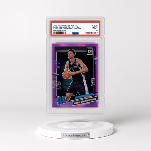 2023 Panini Donruss Optic #225 Victor Wembanyama - Hyper Pink (PSA 9 MINT)