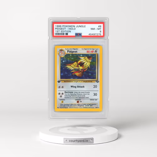 1999 Pokémon Jungle #8 Pidgeot - 1st Edition Holo (PSA 8 NM-MT)