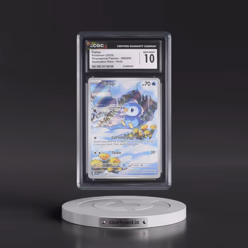 2025 Phantasmal Flames - PFL EN #098/094 Piplup - Illustration Rare Holo (CGC 10 GEM MINT)