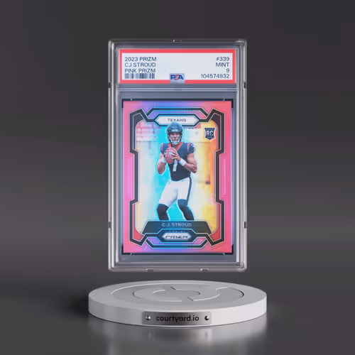 2023 Panini Prizm #339 CJ Stroud - Pink Prizm (PSA 9 MINT)