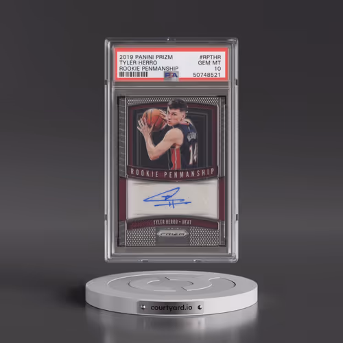 2019 Panini Prizm Rookie Penmanship #RPTHR Tyler Herro (PSA 10 GEM MINT)