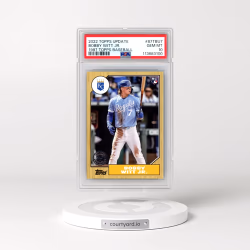 2022 Topps Update 1987 Topps Baseball #87TBU7 Bobby Witt Jr. (PSA 10 GEM MINT)