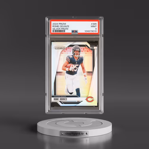 2024 Panini Prizm #385 Rome Odunze - Silver Prizm (PSA 9 MINT)