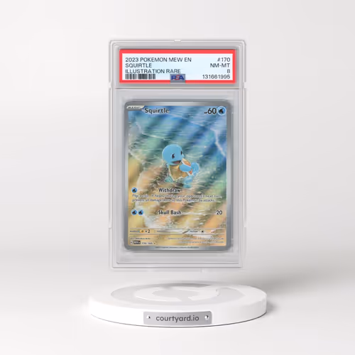 2023 Pokémon Mew EN-151 #170 Squirtle - Illustration Rare (PSA 8 NM-MT)
