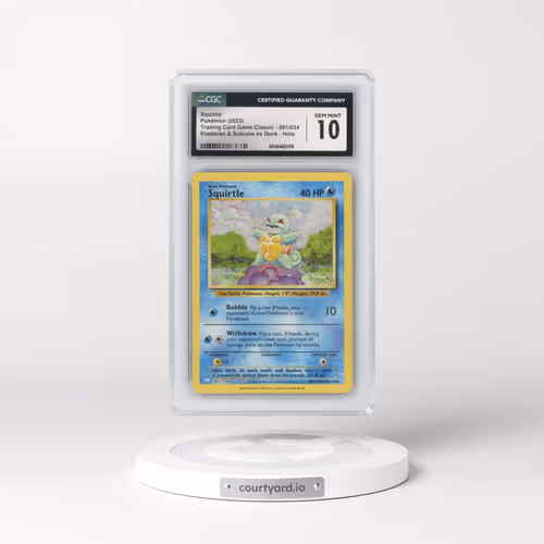 2023 Pokémon Clb-Trading Card Game Classic Blastoise & Suicune EX Deck #001 Squirtle (CGC 10 GEM MIN