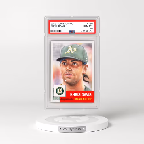 2019 Topps Living #150 Khris Davis (PSA 10 GEM MINT)