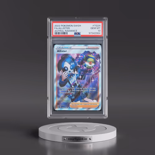 2022 Pokémon Sword & Shield Astral Radiance #TG24 Allister - Full Art (PSA 10 GEM MINT)