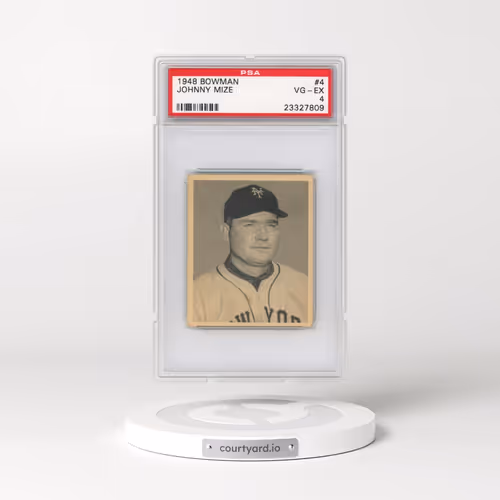 1948 Bowman #4 Johnny Mize (PSA 4 VG-EX)