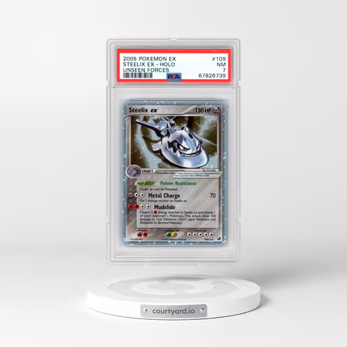 2005 Pokémon EX Unseen Forces #109 Steelix EX - Holo Holo (PSA 7 NM)