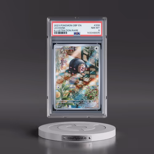 2023 Pokémon Obf EN-Obsidian Flames #209 Lechonk - Illustration Rare (PSA 8 NM-MT)