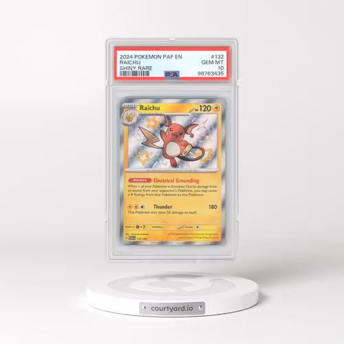2024 Pokémon Paf EN-Paldean Fates #132 Raichu - Shiny Rare (PSA 10 GEM MINT)