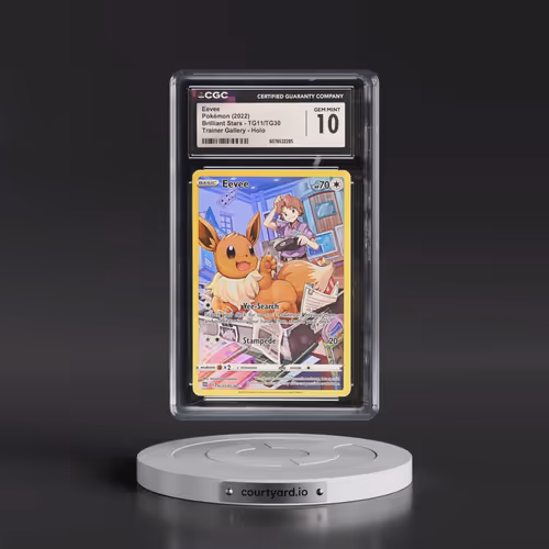 2022 Brilliant Stars #TG11/TG30 Eevee - Trainer Gallery Holo (CGC 10 GEM MINT)