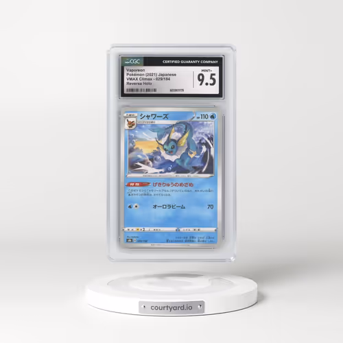 2021 VMAX Climax #029/184 Vaporeon - Reverse Holo "Brick" (CGC 9.5 MINT+)