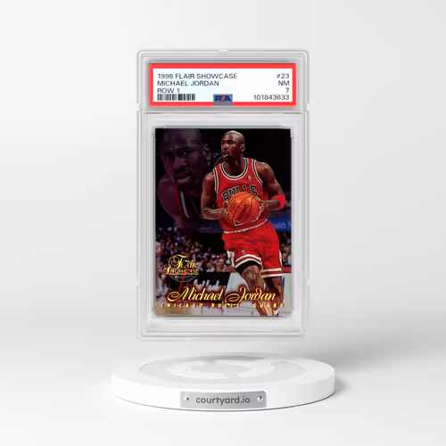 1996 Flair Showcase #23 Michael Jordan - Row 1 (PSA 7 NM)