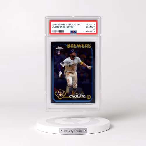 2024 Topps Chrome Update #USC18 Jackson Chourio (PSA 10 GEM MINT)