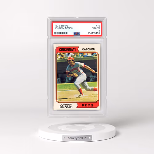 1974 Topps #10 Johnny Bench (PSA 4 VG-EX)