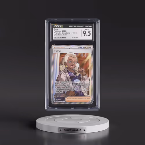 2025 Prismatic Evolutions - PRE EN #143/131 Tyme - Ultra Rare Holo (CGC 9.5 MINT+)