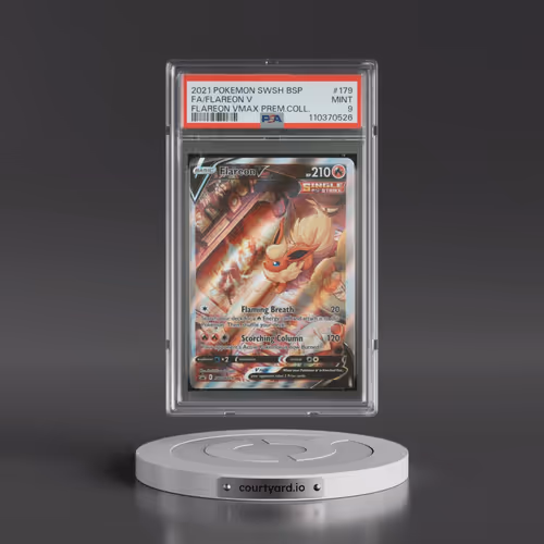 2021 Pokémon Swsh Black Star Promo #179 Flareon V - Holo Full Art Flareon Vmax Premium Collection (P