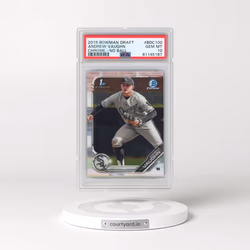 2019 Bowman Draft #BDC100 Andrew Vaughn - Chrome-No Ball (PSA 10 GEM MINT)