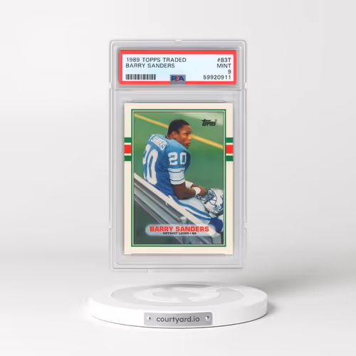 1989 Topps Traded #83T Barry Sanders (PSA 9 MINT)