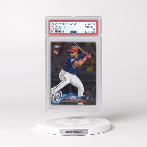 2018 Topps Chrome Update #HMT55 Juan Soto (PSA 10 GEM MINT)