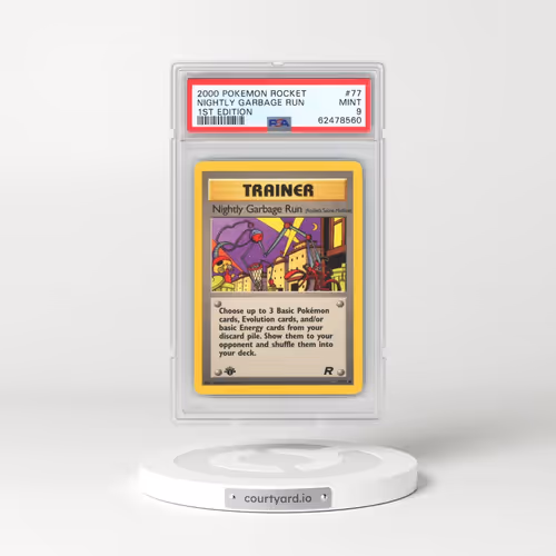 2000 Pokémon Rocket #77 Nightly Garbage Run - 1st Edition (PSA 9 MINT)