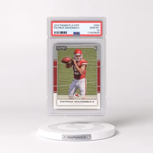 2017 Panini Playoff #204 Patrick Mahomes II (PSA 10 GEM MINT)