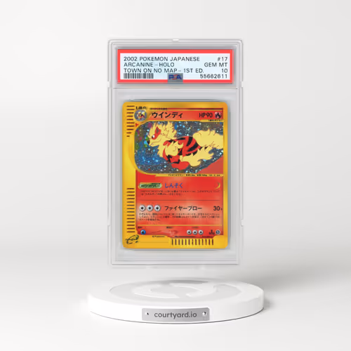 2002 Pokémon the Town on No Map #017 Arcanine - 1st Edition Holo (PSA 10 GEM MINT)