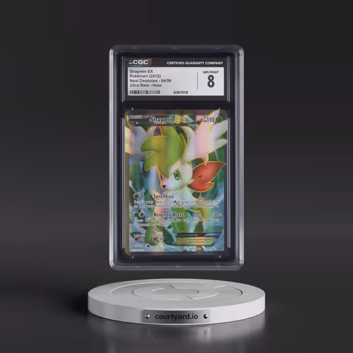 2012 Pokémon Black & White Next Destinies #94 Shaymin EX - Holo Full Art (CGC 8 NM-MT)