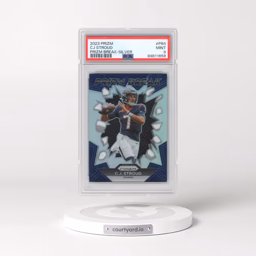 2023 Panini Prizm Prizm Break #PB6 CJ Stroud - Silver Prizm (PSA 9 MINT)