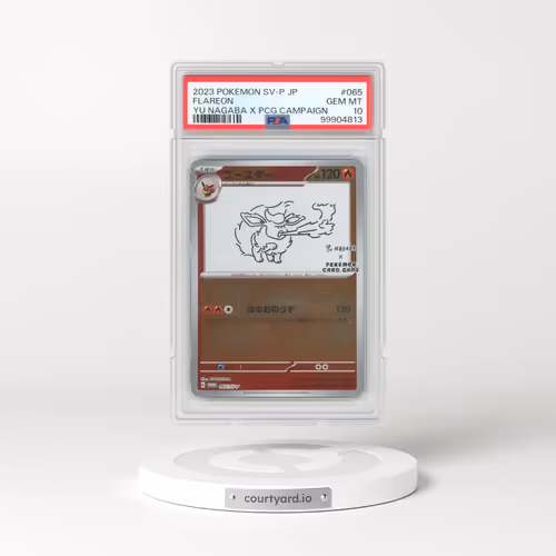 2023 Pokémon SV-P Promo #065 Flareon - YU Nagaba X Pokemon Card Game Campaign (PSA 10 GEM MINT)