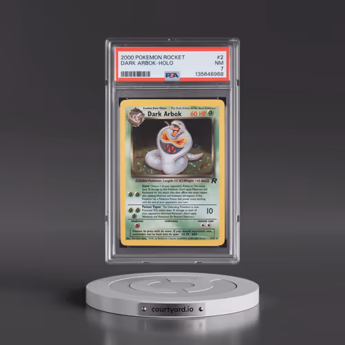 2000 Pokémon Rocket #2 Dark Arbok - Holo (PSA 7 NM)