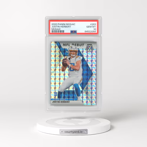 2020 Panini Mosaic #263 Justin Herbert - Mosaic (PSA 10 GEM MINT)