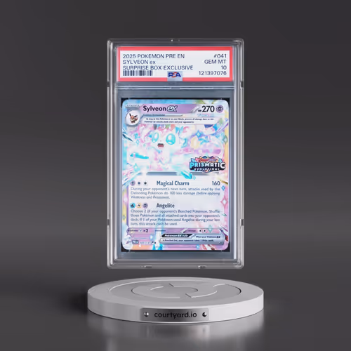 2025 Pokémon Pre EN-Prismatic Evolutions #041 Sylveon EX - Holo Surprise Box Exclusive (PSA 10 GEM M
