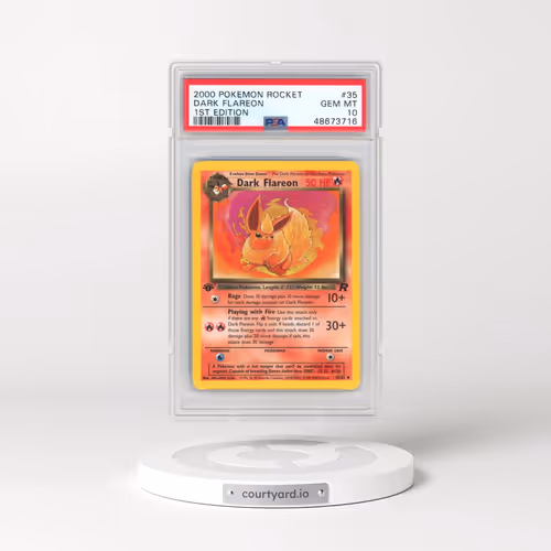 2000 Pokémon Rocket #35 Dark Flareon - 1st Edition (PSA 10 GEM MINT)