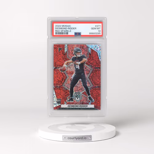 2022 Panini Mosaic #271 Desmond Ridder - Red Sparkle (PSA 10 GEM MINT)