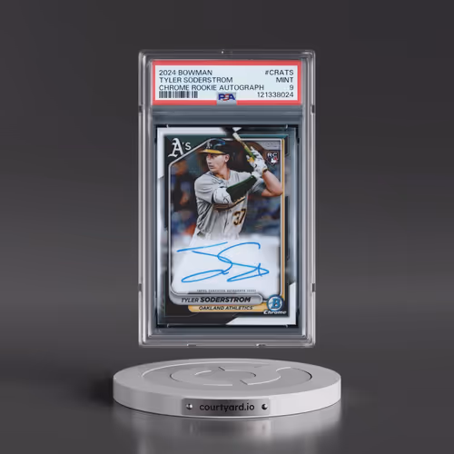 2024 Bowman Chrome Rookie Autographs #CRATS Tyler Soderstrom (PSA 9 MINT)