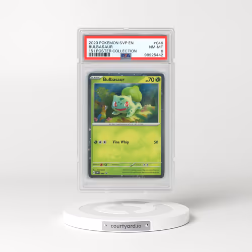 2023 Pokémon Svp EN-SV Black Star Promo #046 Bulbasaur - 151 Poster Collection (PSA 8 NM-MT)